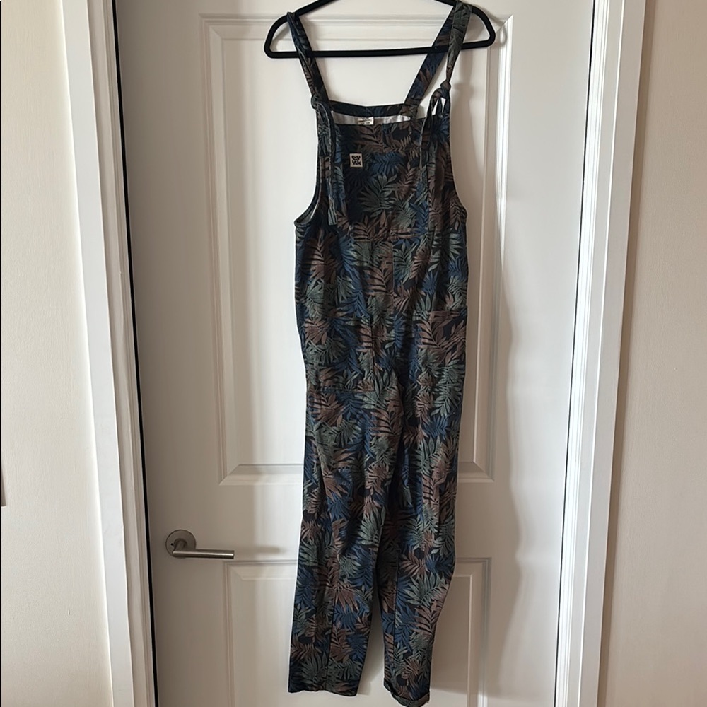 Lucy & Yak Blue and Brown Emma Undrill Original Dungarees